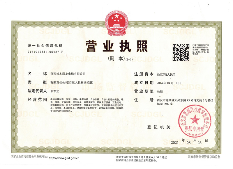 停業執照